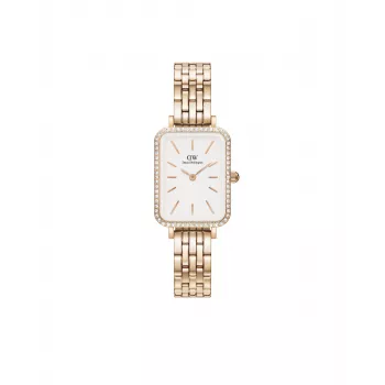 DANIEL WELLINGTON Moteriškas Laikrodis DW00100672 20mm Rožinis Auksas Nerūdijantis Plienas Tinklelis