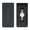 DANIEL WELLINGTON Moteriškas laikrodis DW00100684 28mm Sidabrinis nerūdijančio plieno tinklelis