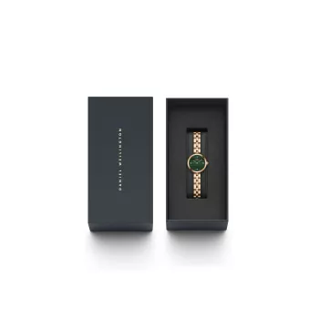 DANIEL WELLINGTON Moteriškas Laikrodis DW00100721 (22mm) - Rožinio Aukso Nerūdijančio Plieno Tinklelis