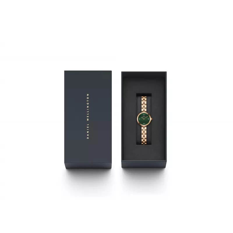 DANIEL WELLINGTON Moteriškas Laikrodis DW00100721 (22mm) - Rožinio Aukso Nerūdijančio Plieno Tinklelis