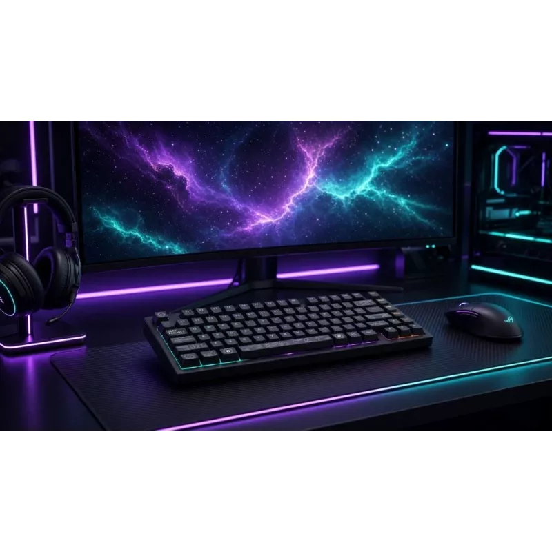 Dark Project ALU81A Terra Nova G3MS Moonstone mechaninė klaviatūra, US ANSI, juoda