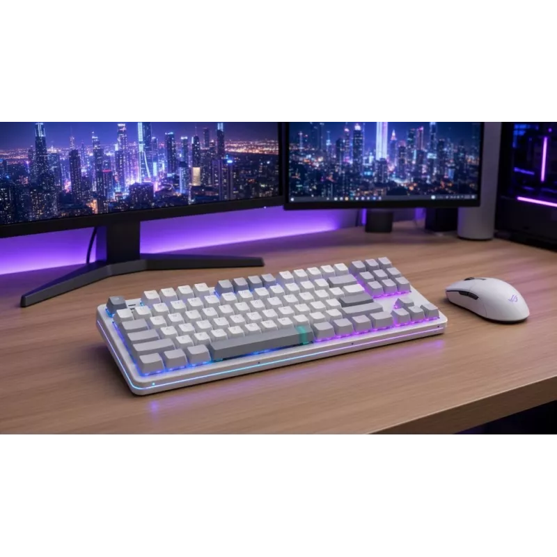 DARK PROJECT ALU87A Daylight mechaninė klaviatūra, G3MS Zircon jungikliai, rusiška layout, aliuminis, RGB, Hot-Swappable, TKL