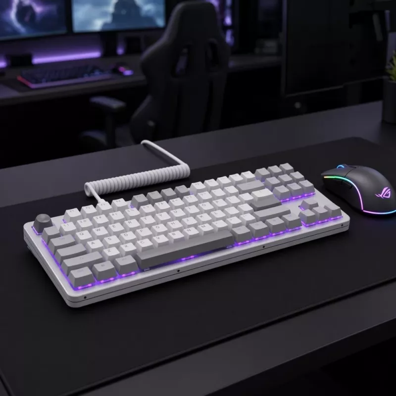 DARK PROJECT ALU87A Daylight mechaninė klaviatūra, G3MS Zircon jungikliai, rusiška layout, aliuminis, RGB, Hot-Swappable, TKL