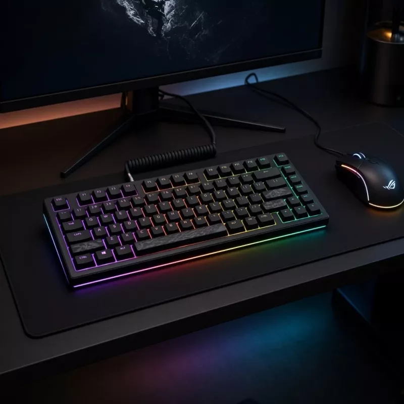 Dark Project Terra Nostra G3MS Moonstone Switch TKL mechaninė žaidimų klaviatūra, US ANSI, juoda