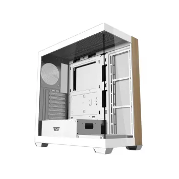 Darkflash DS900W White Mid-Tower kompiuterio korpusas, ATX, grūdintas stiklas, be ventiliatorių