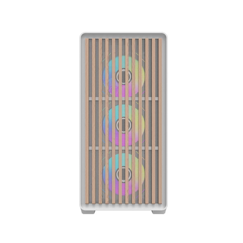 Darkflash DS900WD ATX vidutinio bokšto kompiuterio korpusas (baltas) su 4 ARGB ventiliatoriais ir grūdinto stiklo šonine sienele