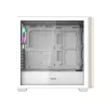 DARKFLASH DS900WS vidutinio bokšto baltas korpusas su 4 ARGB ventiliatoriais