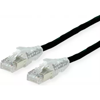 Dätwyler Cat.6 U/UTP LS0H Patch Cable, RJ45 AMP v2, juoda, 20 m