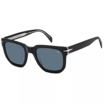 DAVID BECKHAM DB-7118-S-7C5 Vyriški stačiakampiai acetatiniai akiniai nuo saulės Havana rudi 52mm