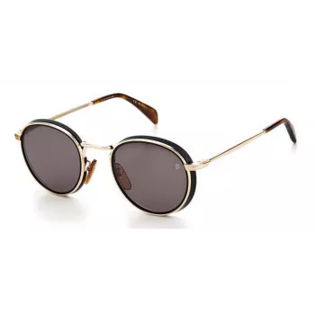 DAVID BECKHAM DB1033S2M2E9I Akiniai Havana Rudi Kvadrato Formos Acetatas Vyrams