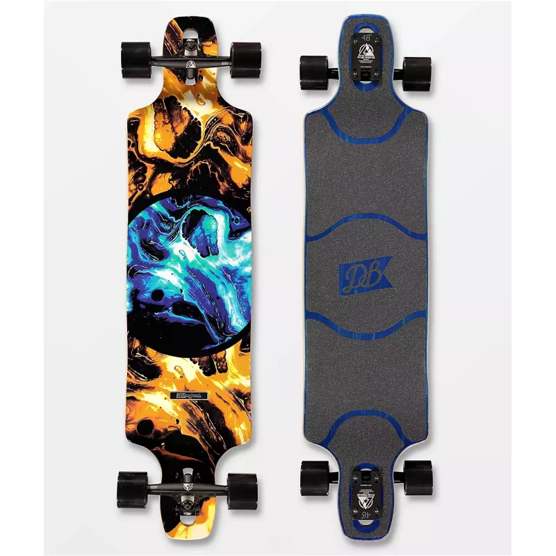 DB Longboards Paradigm Blue & Gold 41 Longboard