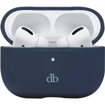 dbramante1928 Costa Rica Headphone Case - Recycled Plastic, Silicone - Pacific Blue - for Apple AirPods with Charging Case