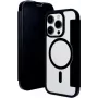 dbramante1928 Helsinki MagSafe Folio dėklas iPhone 15 Pro, juodos odos su 3 kortelių skyriais HE61CLBL1882