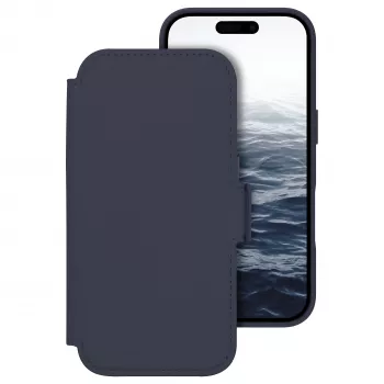 dbramante1928 Lynge Flip Case for Mobile Phone - MagSafe Compatibility - Deep Water - for Apple iPhone 17