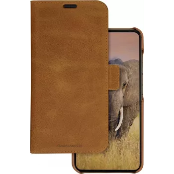DBRAMANTE1928 Lynge piniginis dėklas Samsung Galaxy A55 5G - pilno grūdo oda, tan LY55GT006144
