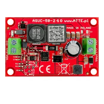 DC/DC keitiklis ATTE ASUC-100-AD0-OF 100W 12V 8.3A DIN bėgelis