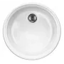 DEANTE 1-Bowl Ceramic Kitchen Sink White Inset Drop-in 520x390x200 mm