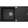 DEANTE 1-Bowl Granite Composite Kitchen Sink with Drainer - Black