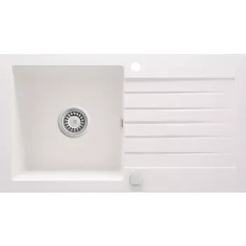 DEANTE 1-Bowl Granite Composite Sink with Integrated Drainer - Onyx