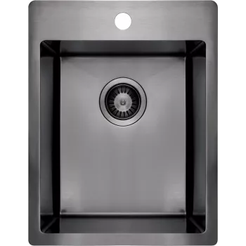 DEANTE 1-Bowl Steel Sink - nerūdijančio plieno po stalviršiu montuojama virtuvės kriauklė 540x440 mm