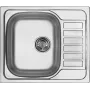 DEANTE 1-Bowl Steel Sink with Drainer, Stainless Steel, 780x435 mm, Satin Finish