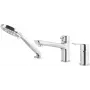 DEANTE 3-Hole Bathtub Mixer Matte Black with Hand Shower