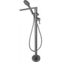 DEANTE Arnika Freestanding Bathtub Mixer with Shower Set, Chrome, Single-Lever, Floor-Mounted