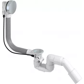 DEANTE Bathtub Siphon with Automatic Stopper, Chrome-Plated Brass, 52 mm Drain, 40/50 mm Outlet
