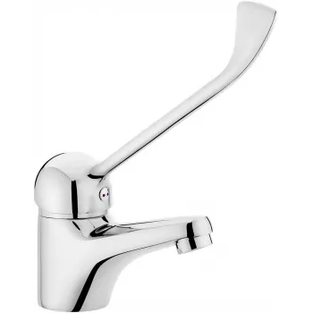 DEANTE BOJ 021C Washbasin Mixer with Automatic Pop-up Stopper, Chrome, Clinic Series
