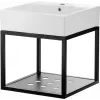 DEANTE CDTW6U5S Pakabinamas vonios konsolinis praustuvas su kriaukle 50x50 cm baltas