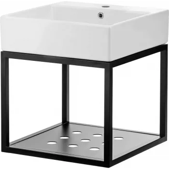 DEANTE CDTW6U5S Pakabinamas vonios konsolinis praustuvas su kriaukle 50x50 cm baltas