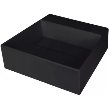 DEANTE Granito kompozito vieno dubens virtuvės kriauklė su čiaupo anga - dangteliu, juoda, 45 cm minimalus spintelės plotis