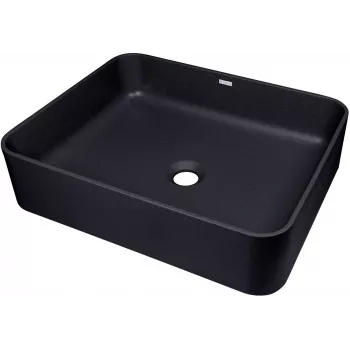 DEANTE Granite Countertop Washbasin Black Square Matte
