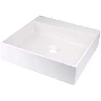 DEANTE Granite Countertop Washbasin su čiaupo anga - 400x400 mm Juodas Oniksas