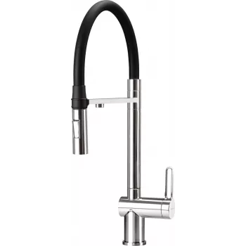 DEANTE virtuvinis maišytuvas su filtru ir lanksčia išleidimo anga – chromuotas