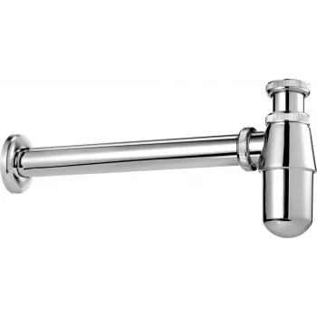 DEANTE NHC_031I butelinis praustuvo sifonas, baltas, G 1 1/4 inch įvadas, 32 mm išvadas, reguliuojamas aukštis, EN 274