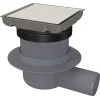 DEANTE Point Drain - Reversible nerūdijančio plieno dušo kanalizacija 150x150mm