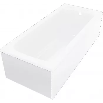 DEANTE Prizma vonos šoninis skydas 70 cm - trumpoji pusė, baltas blizgus