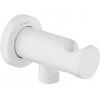 DEANTE Round Angled Connector su ragelio laikikliu - Juoda