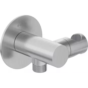 DEANTE Round Angled Connector with Handset Holder - RJ11 6P4C Female White