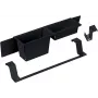 DEANTE Sink Accessory Set Black 3-Piece Kitchen Soap Dispenser Sponge Holder Brush Holder