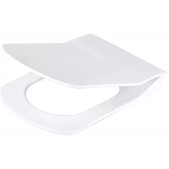 DEANTE Slim Soft-Close tualeto dangtis - D formos, Duroplast, baltas, Quick Release