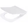 DEANTE Slim Soft-Close tualeto dangtis - D formos, Duroplast, baltas, Quick Release