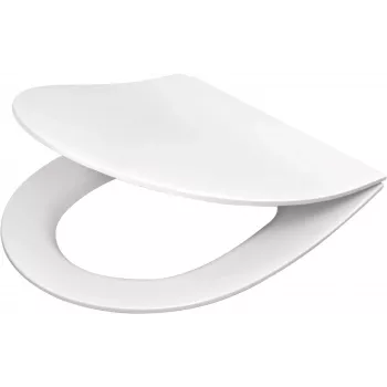 DEANTE Slim Soft-Close Unitazinis Sėdynė D Formos Balta Duroplast