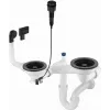 DEANTE Space-Saver Siphon for 1.5- and 2-Bowl Granite Sink
