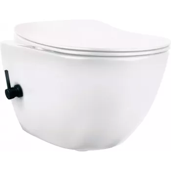 DEANTE Tualetas su Bidet Funkcija - su Maišytuvu, Grindinis, Dvigubas Nuleidimas, Baltas