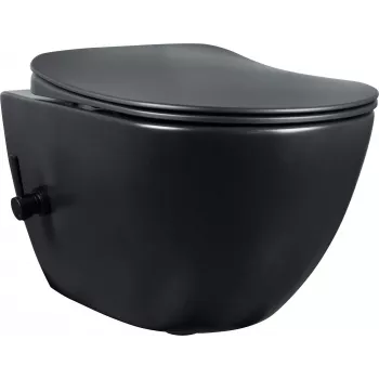 DEANTE Unitazas su Bidet Funkcija - su Maišytuvu, Grindinis, Be Apvado, Dvigubas Nuleidimas 3/5L, Baltas, Keraminis, Nuleidžiamas Sėdynė