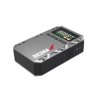 DEDRA Jump Starter Power Bank 12000 mAh LCD su oro kompresoriumi