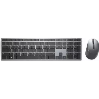 Dell KM7321W Premium belaidis klaviatūros ir pelės rinkinys - RF 2,4 GHz ir Bluetooth 5.0, pilno dydžio, Titan Gray 02HHJ