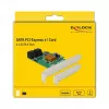 DeLOCK 4 prievadų SATA 6Gb/s PCIe 2.0 x1 valdiklio plokštė su Marvell 88SE9215